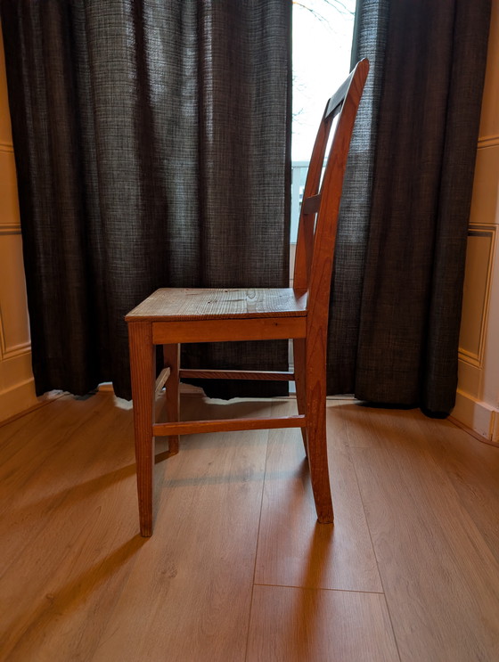 Image 1 of 4 sillas antiguas de pino macizo