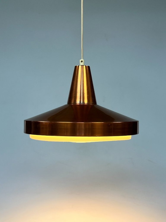 Image 1 of Suspension vintage en cuivre, Scandinavie des années 1960
