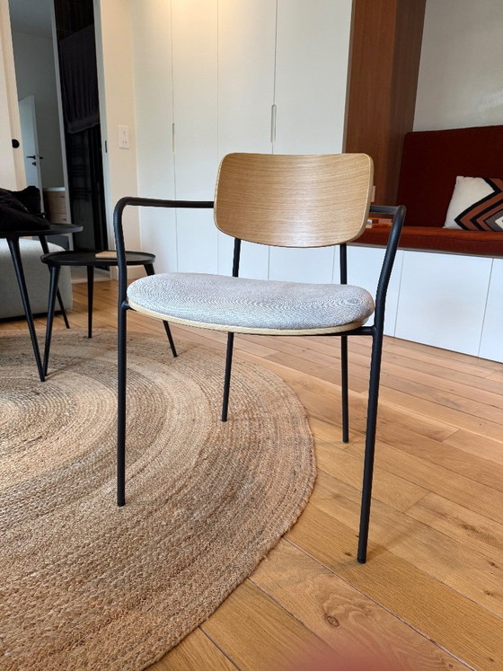 Kave Home Maureen eetkamerstoelen (2 stuks) – Metal, Textile (photo 4 of 10)