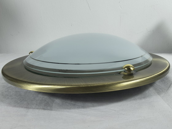 Image 1 of Lampada da soffitto vintage in bronzo