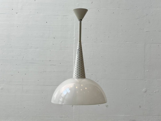 Image 1 of Hanglamp van Mathieu Matégot voor Holophane, Frankrijk, begin jaren 50.