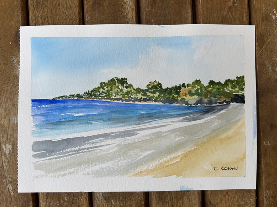 Image 1 of Seaside watercolor