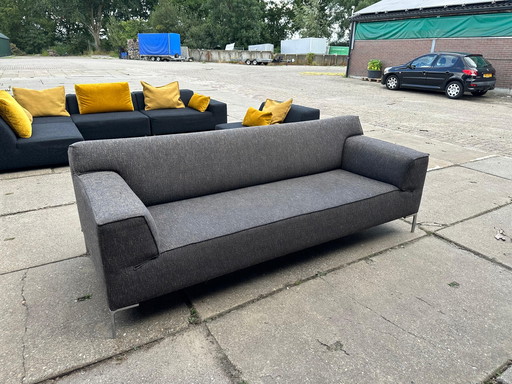 Design on Stock Bloq 3-Seater Sofa Brown