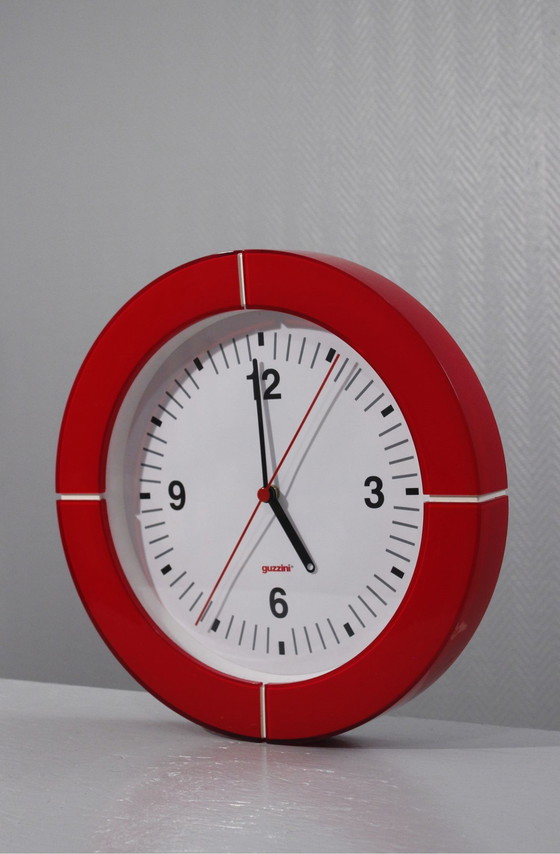 Image 1 of Large Vintage Wall Clock GUZZINI Design Furio Minuti Italy 1990s