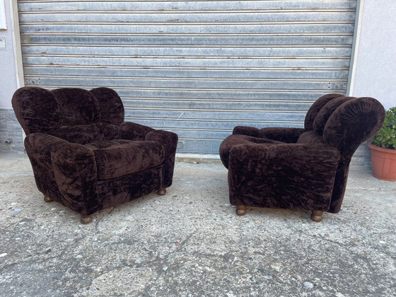Image 1 of 1970’s Vintage Italian design armchairs by Doimo
