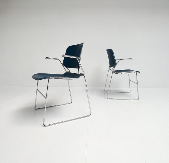 Image 1 of Matrix Krueger Stuhl mit Armlehne von Thomas Tolleson, 1970er Jahre