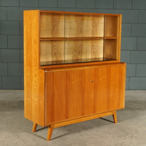 Vintage Buffetkast/Vitrinekast – Bohumil Landsman – Jitona – Jaren 60 – Vitrinekasten, Glass, Wood (photo 3 of 8)