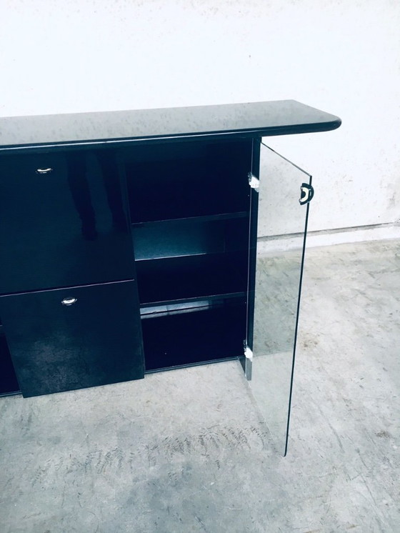 Image 1 of Postmodern Design Highboard Bar Chest by Luigi Saccardo for Gasparello, Italy 1980's