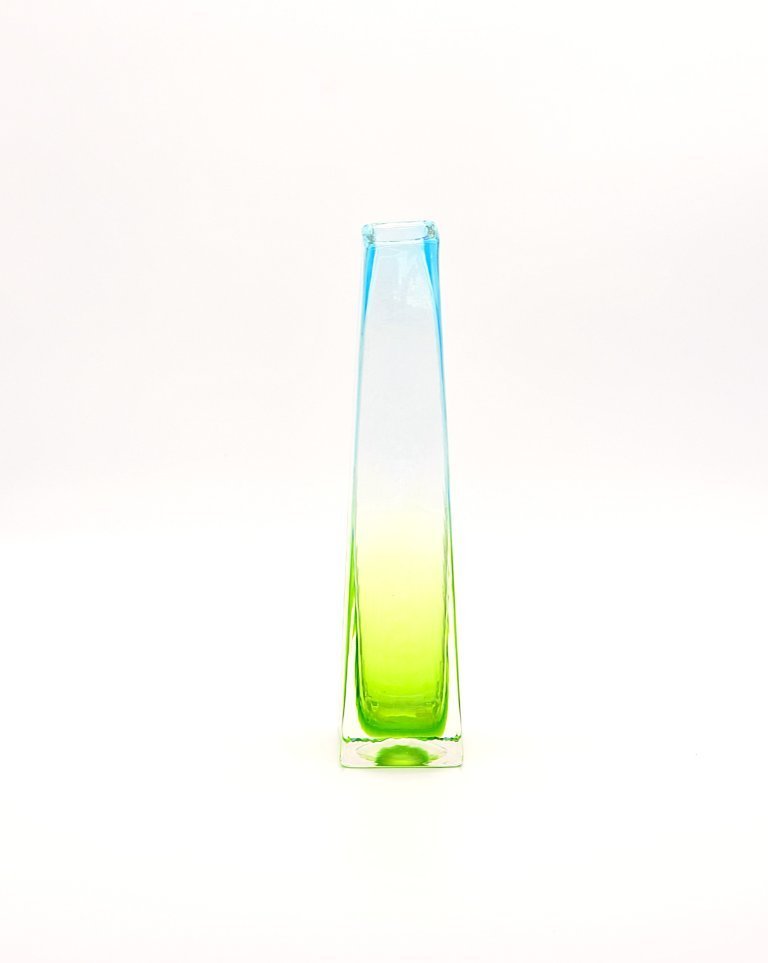 Leonardo blau-grüne Vase - Vintage Glas | Vasen gebraucht