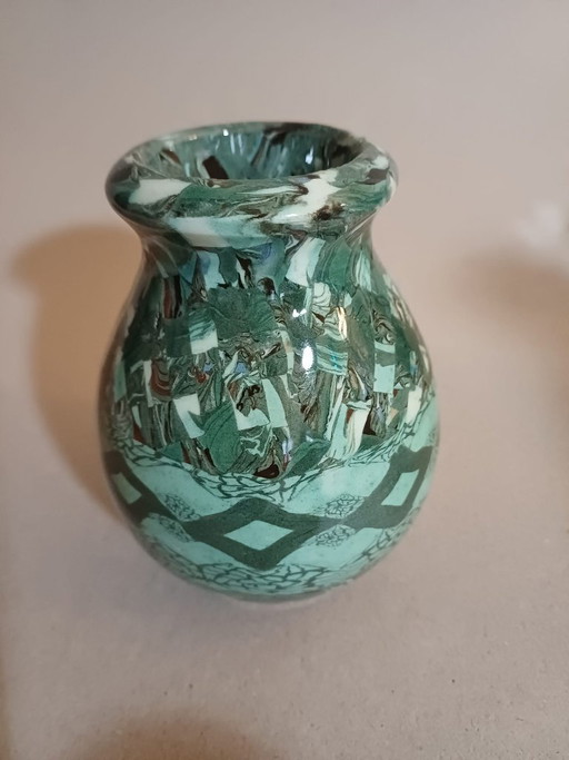 Vaso Jean Gerbino Vallauris Firmato - Terre Miste / Mosaico – vazen, Ceramic