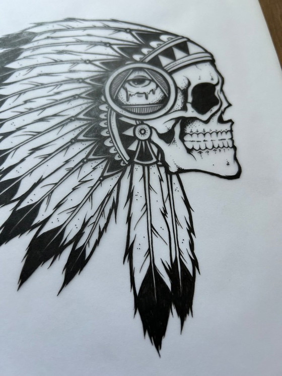 Bring Me The Horizon - Disegno Originale, Dipinti e disegni, Carta, Nero, Figuratief (foto 6 di 8)