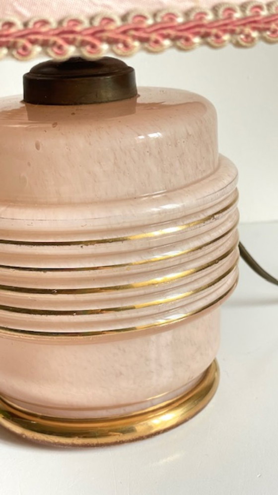 Image 1 of Clichy Glass Lamp, Art Deco