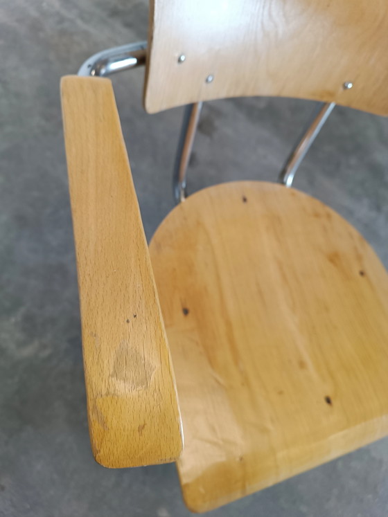 Vintage industrial chair – Office chairs, Metal, Wood (photo 12 of 15)
