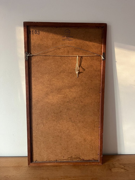 Image 1 of Kai Kristiansen Aksel Kjersgaard teakhouten spiegel model 103