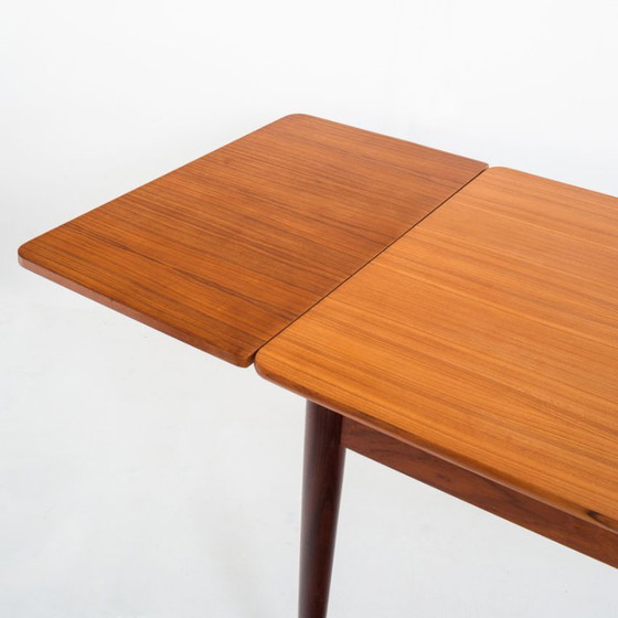 Scandinavian Style Teak Dining Table With Extensions, France, 1960s – Wood (photo 5 of 14)