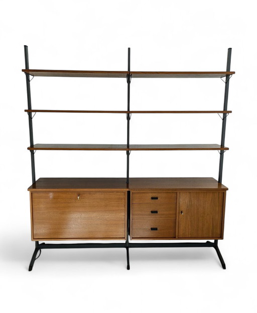 Vintage freestanding modular wall unit, Olof Pira