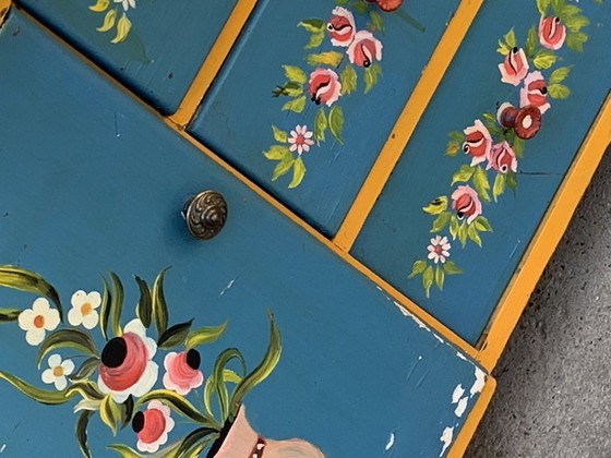 Hand Painted Wooden Dressing Table, 1940s (photo 9 of 9)