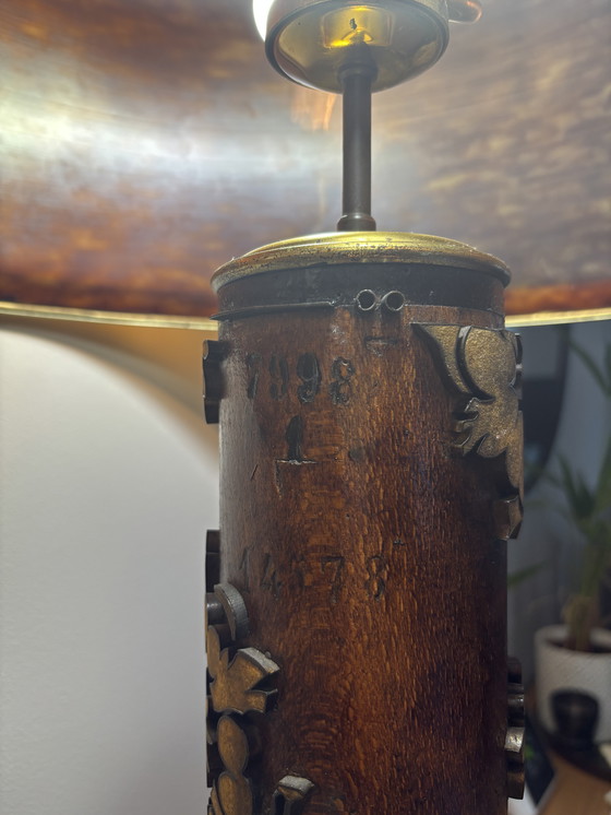 Image 1 of Lamp met drukrol, eind 19e eeuw