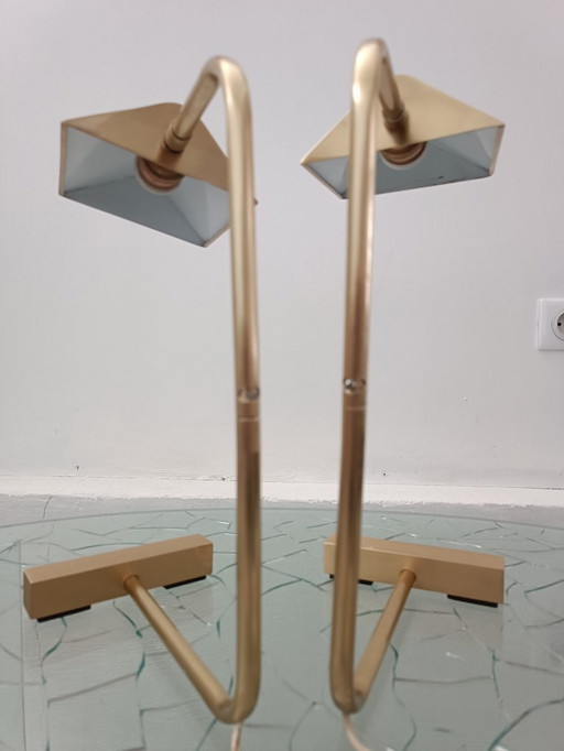 Pair of lamps by Cedric Hartman, USA, 1960s