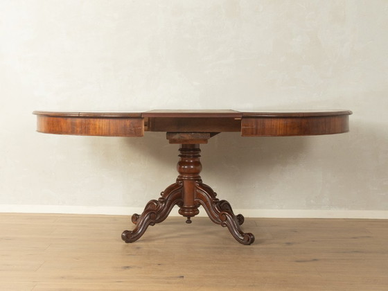 Antieke uitschuifbare tafel met kolomvoet – Eettafels, Hout (photo 9 of 19)