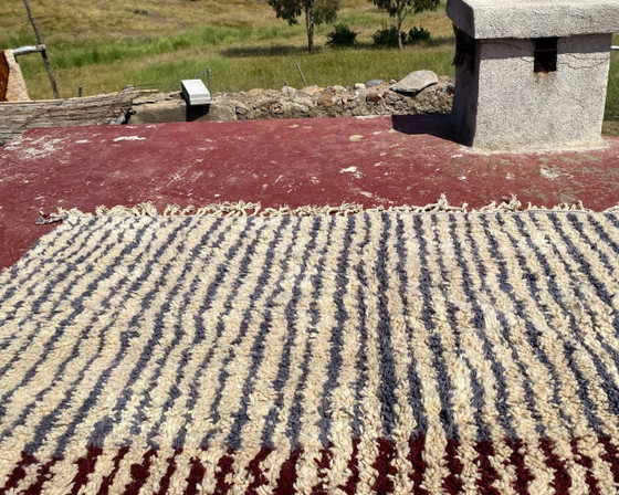 Vintage Moroccan Berber rug with multicoloured stripes – 332 x 244 cm – Rugs & carpets, Wool, Cotton (photo 5 of 19)