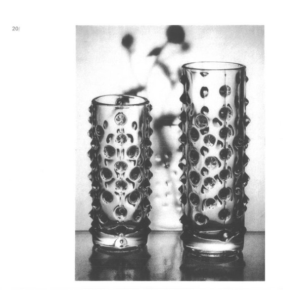 Image 1 of Mid-Century Spiky Glass Vase by Pavel Panek, Czech Republic / 1971