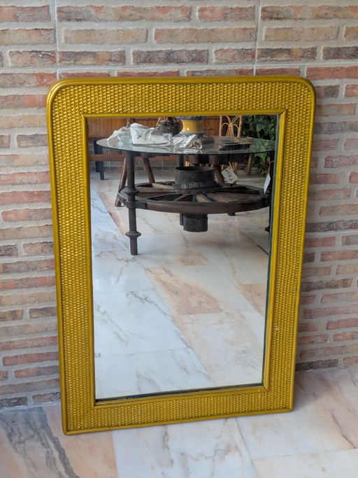 Wicker Mirror