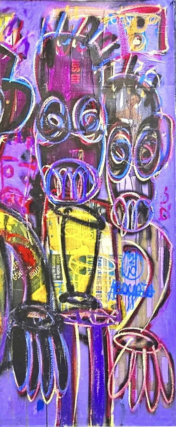 Aboudia - Untitled - 2021 – Paintings & Drawings, Canvas (photo 4 of 5)