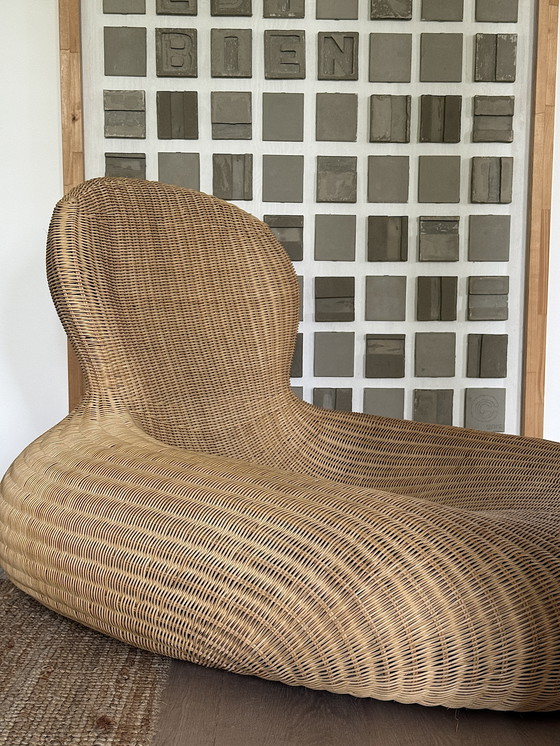 Image 1 of Vintage lounge chair. Storvik. Carl Öjerstam for Ikea. Wicker chair. Chaise longue. Wicker. Studio Design. 2001–2005