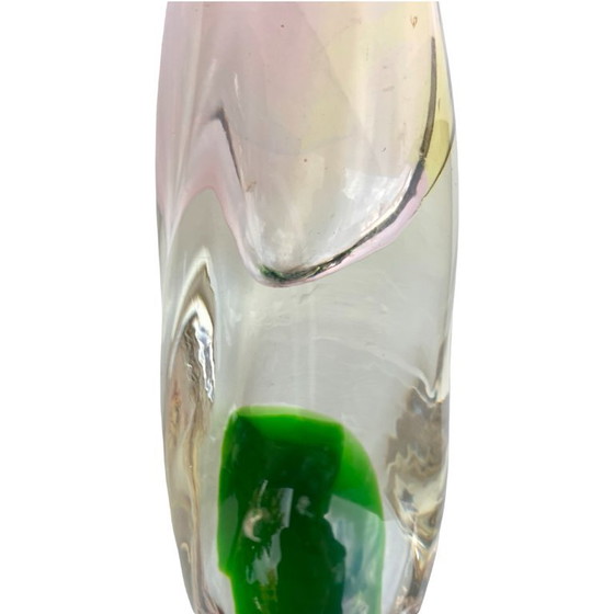 Image 1 of Jozef Rozinek Jarrón de cristal de boro Nový Bor, Checoslovaquia, años 70, vidrio sommerso