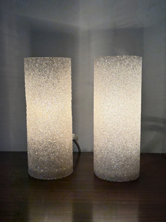 Beautiful vintage retro wall lights from the 1960s, Plexiglass, Transparent (photo 2 of 11)