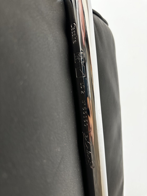 Image 1 of Cassina LC 2 by Le Corbusier designer sofa couch leather original!