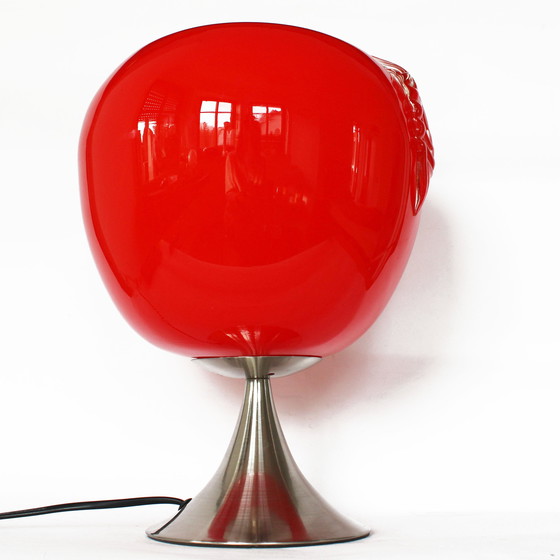Image 1 of Prisma Red Apple Glass Lamp
