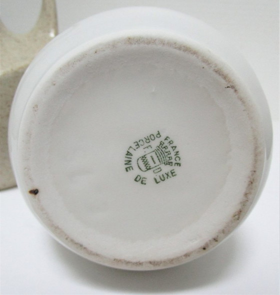 Image 1 of three soliflore vases stoneware ceramic vintage porcelain