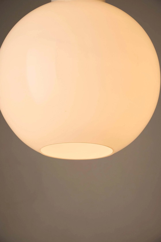 Grande Suspension en Verre Opale et Chrome par Cosack, Cosack Leuchten, Plafonniers, Blanc (photo 4 sur 7)