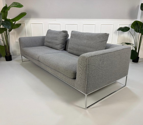 Image 1 of Divano di design COR Mell Lounge in tessuto grigio a 3 posti