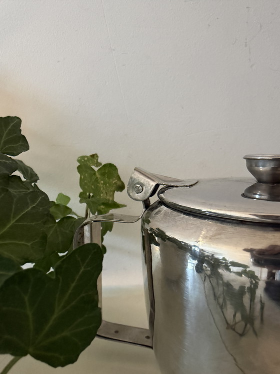 Image 1 of Chrome teapot from the 1970s
