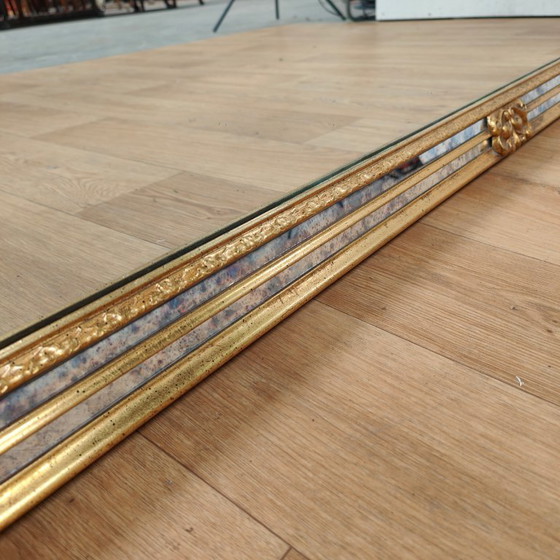 Image 1 of Miroir de cheminée DeKnudt style Hollywood Regency, taille XXL