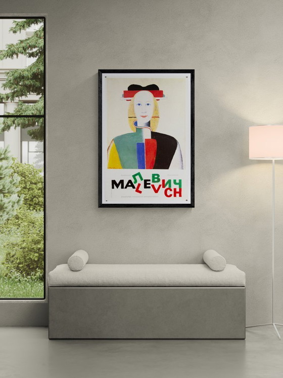 Image 1 of Kazimir Malevich – 1989 – Manifesto originale della mostra dello Stedelijk Museum | 95 × 62,5 cm | Paesi Bassi