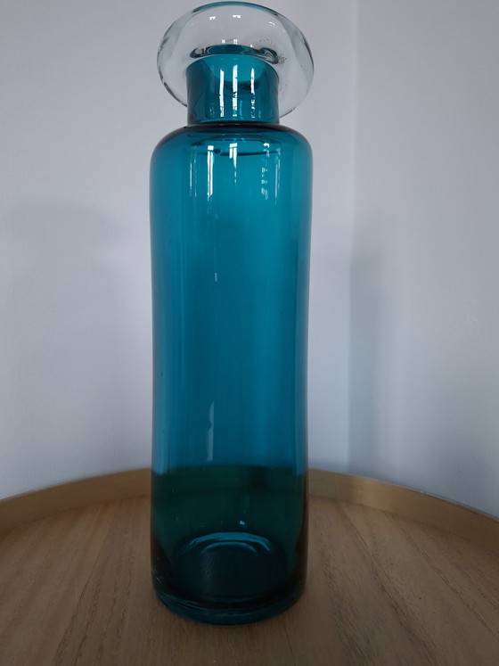 Image 1 of Vintage Rosenthal "Drunken Bottle" Vase – Turquoise (30 cm)