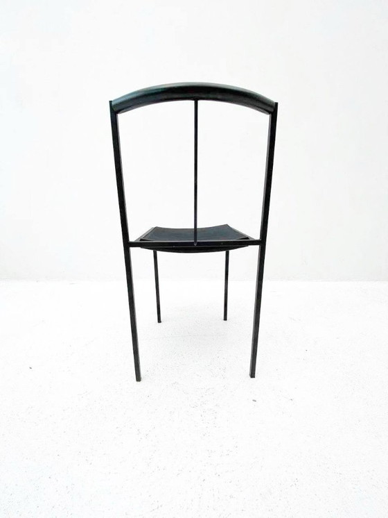 Image 1 of 4 sillas apilables diseñadas por Maurizio Peregalli para Zeus Noto, década de 1980.