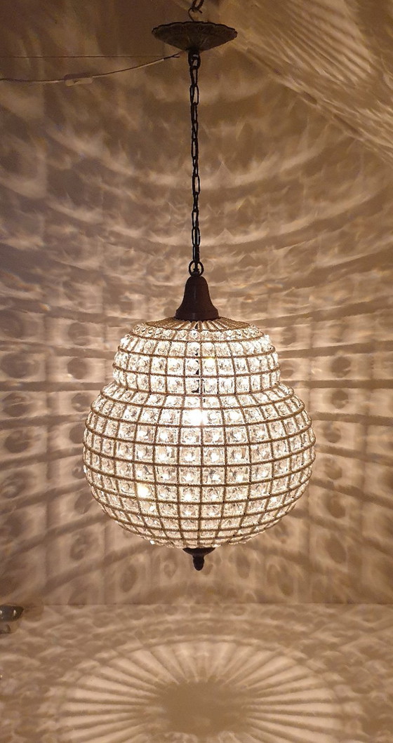 Grote Zeldzame Empire Stijl Kasbah Hanglamp Kristal – Hanglampen, Metal, Crystal (photo 2 of 26)
