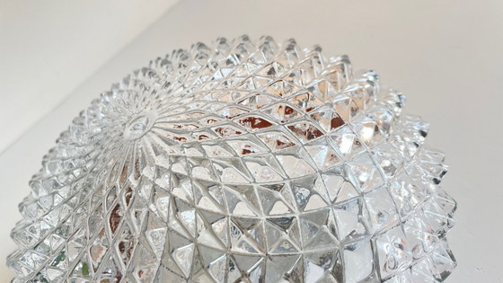 Image 1 of Lampada da soffitto in semicristallo anni '50