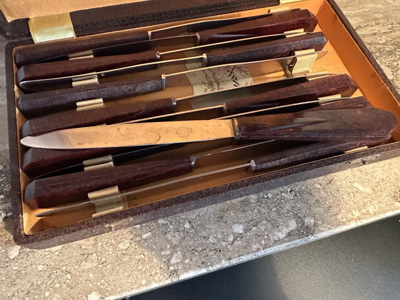 Vintage Messen Set In Originele Doos – Besteksets, polished steel, Iron (photo 5 of 5)