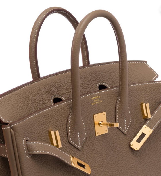 Image 1 of Sac HERMES Birkin 25 en cuero Étoupe - 103575