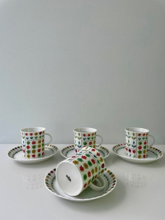 Image 1 of Rosenthal Pucci Piemonte tazze e piattini – set da 4