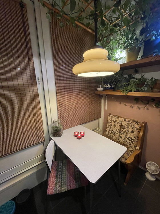 Image 1 of Lampada a sospensione vintage a forma di fungo Herda: iconico design olandese