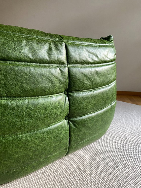 Image 1 of Ligne Roset - Togo - Poltrona/1 posto - Pelle verde Dubai