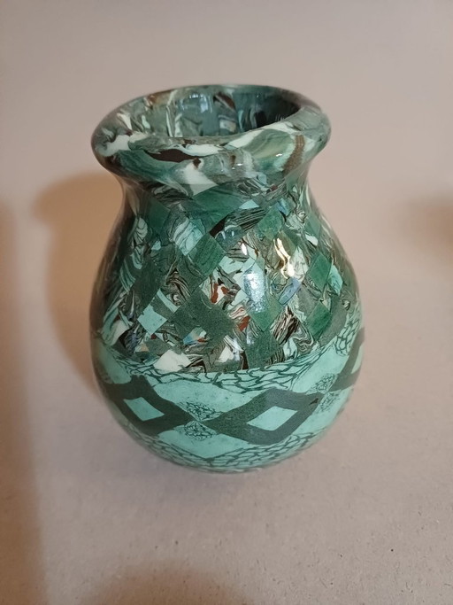 Vaso Jean Gerbino Vallauris Firmato - Terre Miste / Mosaico – vazen, Ceramic (photo 2 of 5)