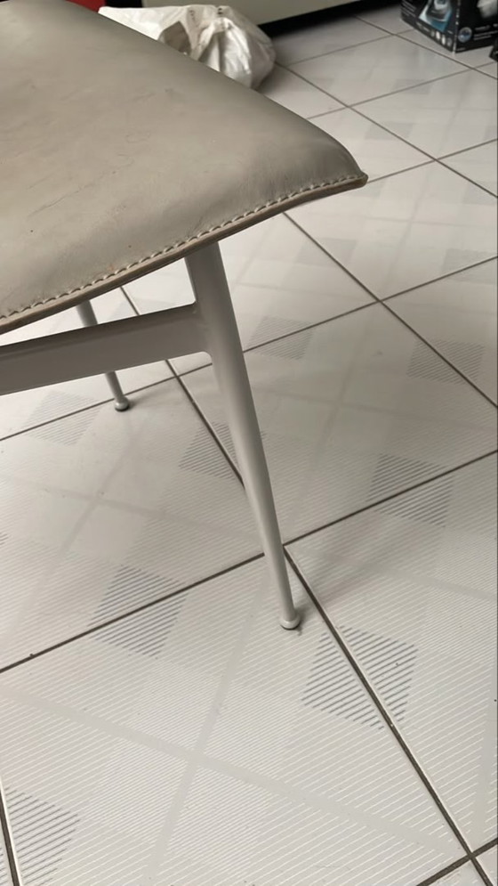 Fasem S/44 by Giancarlo Vegni – Set of 6 – Eetkamerstoelen, Leather, Metal (photo 4 of 6)